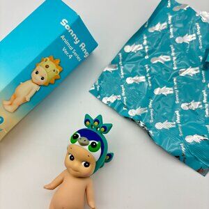 Authentic Sonny Angel Animal Series Version 4 Blind Box Mini Figure Toy, Peacock